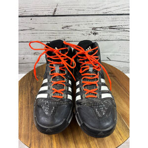 Men's Adidas Athletic Shoes Size 13 Black with Orange Laces